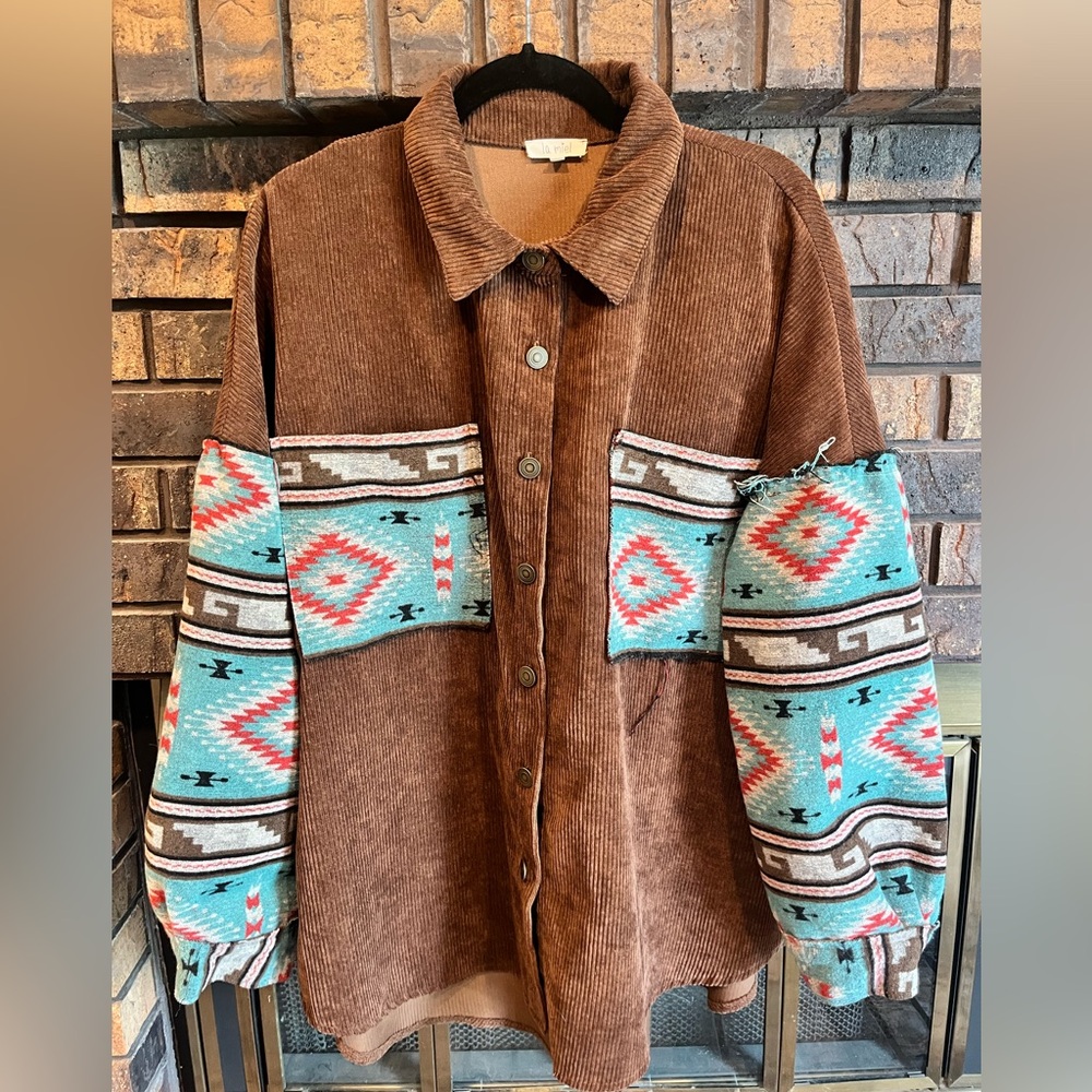 LA MIEL Chocolate Corduroy Jacket